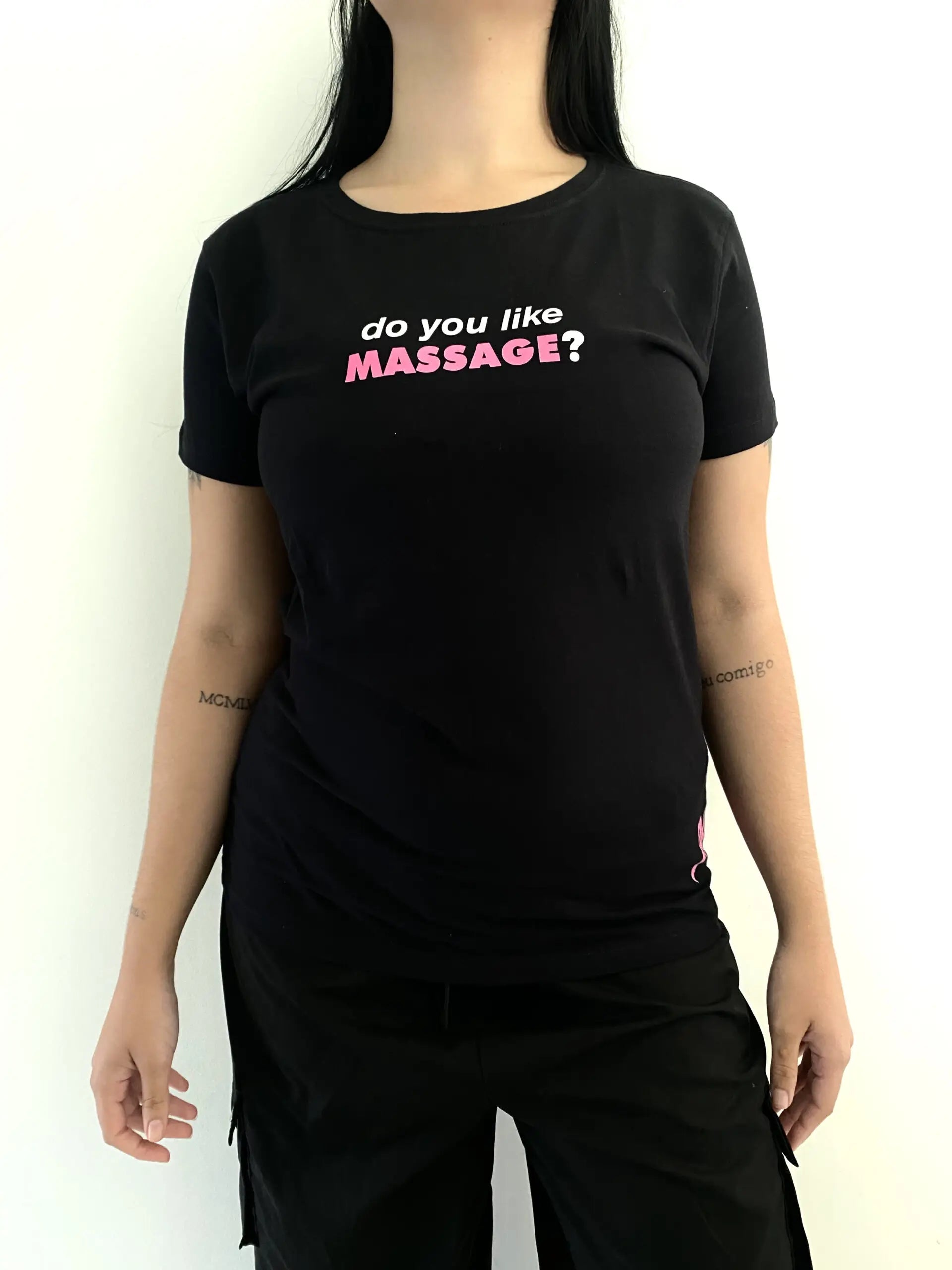 Camiseta BABY LOOK Feminina DO YOU LIKE MASSAGE - Excessus